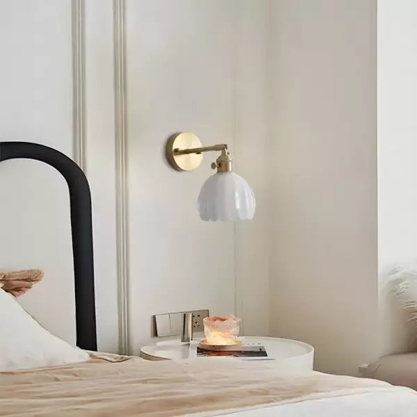 Vintage Tulip Glass Glow | HavenBloom Wall Sconce