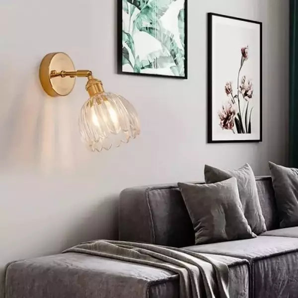 Vintage Tulip Glass Glow | HavenBloom Wall Sconce