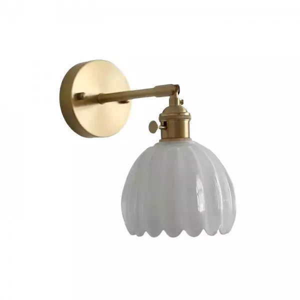 Vintage Tulip Glass Glow | HavenBloom Wall Sconce