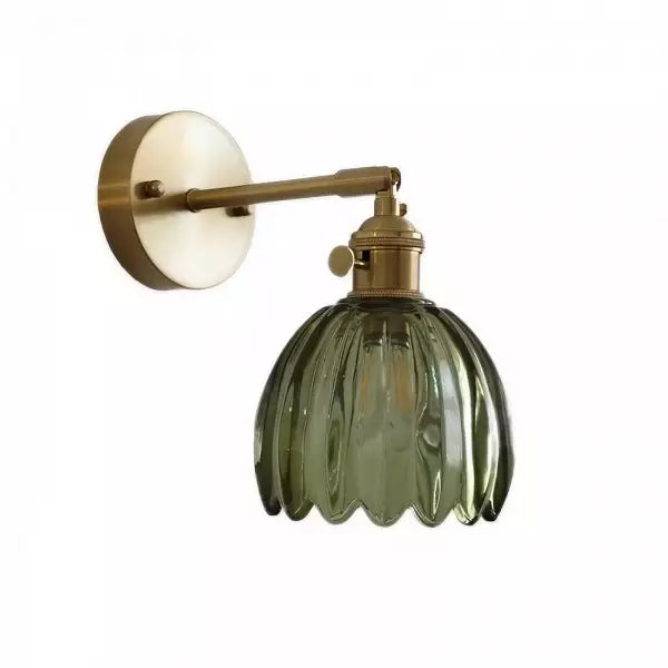 Vintage Tulip Glass Glow | HavenBloom Wall Sconce
