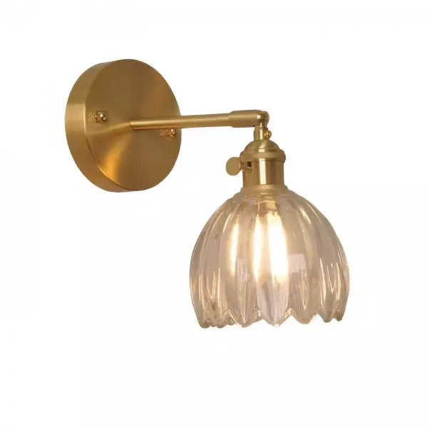 Vintage Tulip Glass Glow | HavenBloom Wall Sconce
