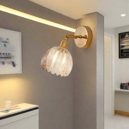 Vintage Tulip Glass Glow | HavenBloom Wall Sconce
