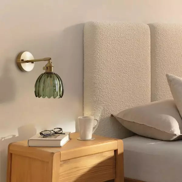 Vintage Tulip Glass Glow | HavenBloom Wall Sconce