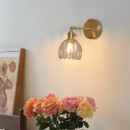 Vintage Tulip Glass Glow | HavenBloom Wall Sconce