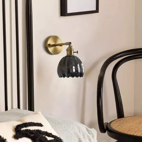 Vintage Tulip Glass Glow | HavenBloom Wall Sconce