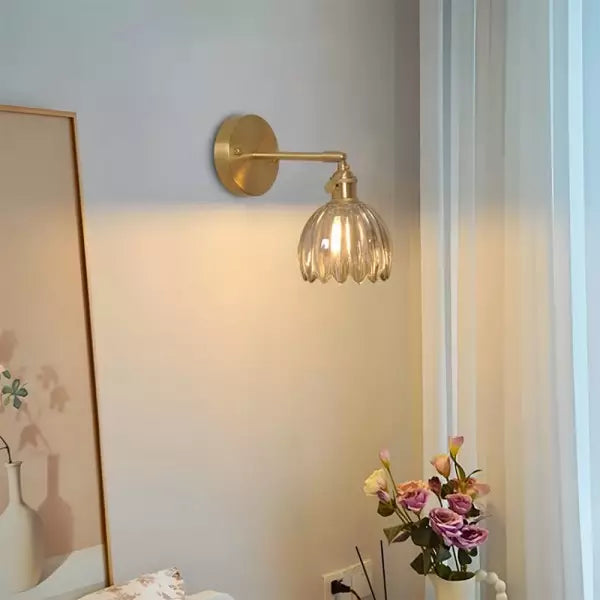 Vintage Tulip Glass Glow | HavenBloom Wall Sconce