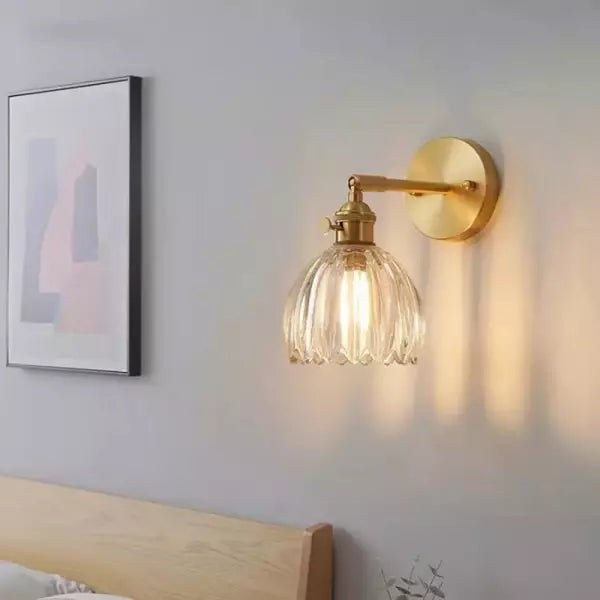 Vintage Tulip Glass Glow | HavenBloom Wall Sconce