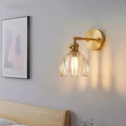 Vintage Tulip Glass Glow | HavenBloom Wall Sconce