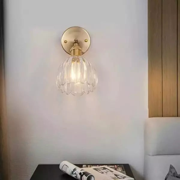 Vintage Tulip Glass Glow | HavenBloom Wall Sconce