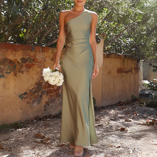 Lorelei | Women’s Spring One-Shoulder Flowy Maxi Dress