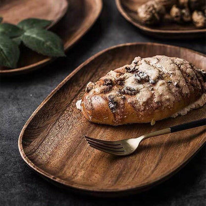 Rustic Royal Acacia Tray | Wooden Serving Platter for Home Use
