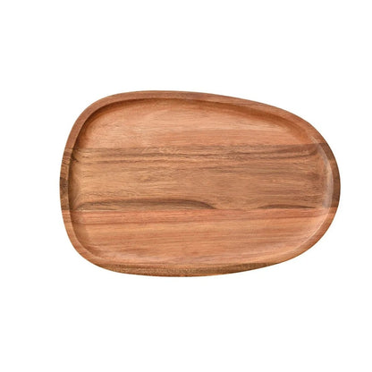 Rustic Royal Acacia Tray | Wooden Serving Platter for Home Use