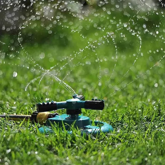 AquaWhirl TerraSpray | Fully Adjustable 360° Garden Sprinkler for Lush, Even Lawn Coverage