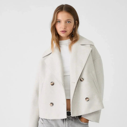 Thalía | Women’s Contemporary Double-Breasted Peacoat