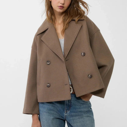 Thalía | Women’s Contemporary Double-Breasted Peacoat