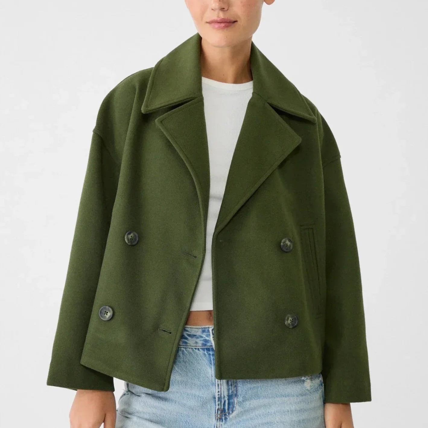 Thalía | Women’s Contemporary Double-Breasted Peacoat