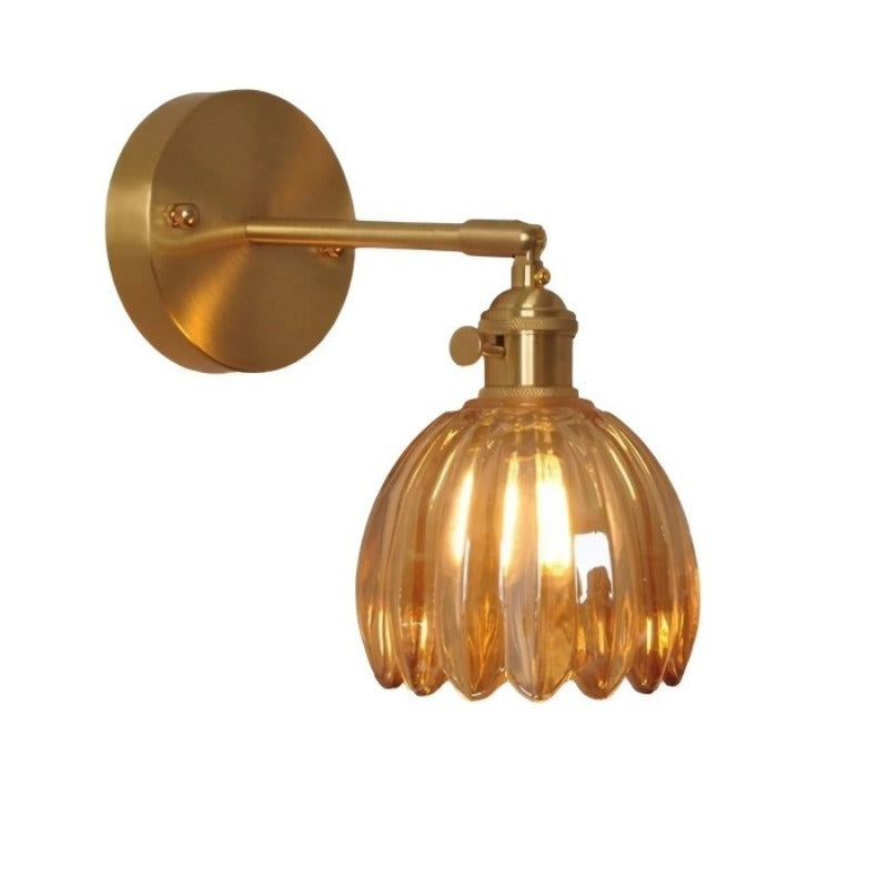 Vintage Tulip Glass Glow | HavenBloom Wall Sconce