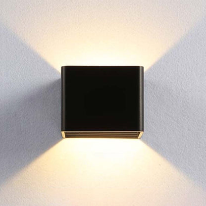 Sleek Bedroom Fixture | PolarCube Square Wall Light