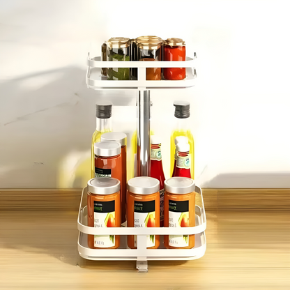 SpinStow Ingot Rack | 360° Rotating Organizer for Smart Cabinet Storage