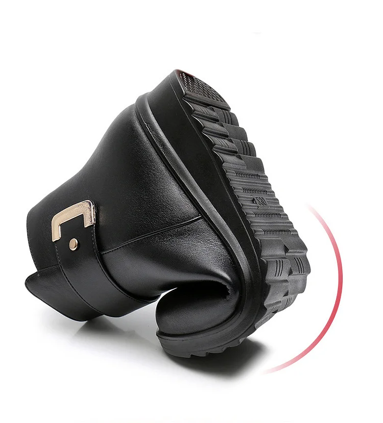 Claire | Women’s Fleece-Lined Orthopedic Leather Ankle Boots