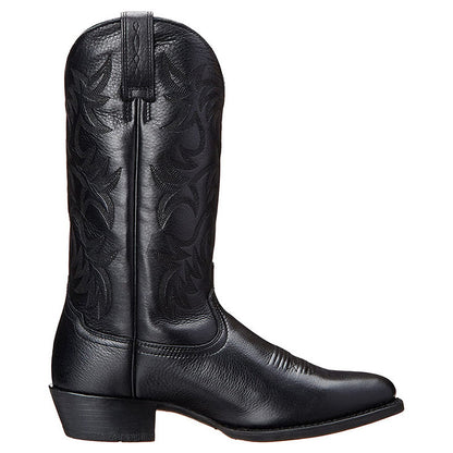 Rhett | Men’s Leather Cowboy Boots with Embroidered Shaft