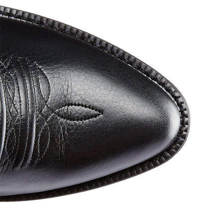 Rhett | Men’s Leather Cowboy Boots with Embroidered Shaft