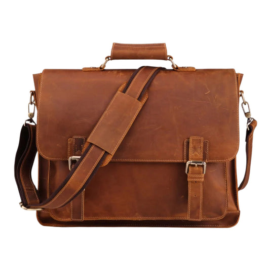 Variant image for The Daily | Men's Leather Messenger Bag-1