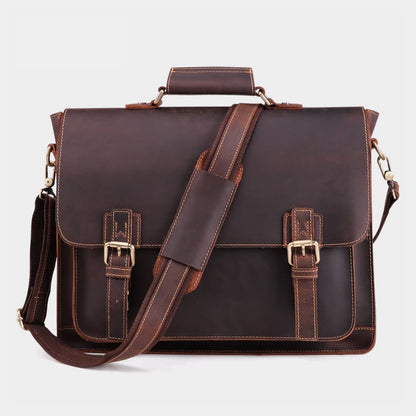 The Daily | Men's Leather Messenger Bag-6