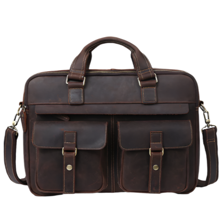 Variant image for European | Leather Laptop Briefcase and Travel Bag with Ample Storage-2