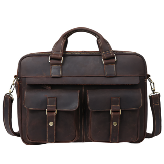 Variant image for European | Leather Laptop Briefcase and Travel Bag with Ample Storage-2