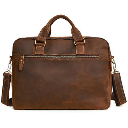 European | Leather Laptop Briefcase and Travel Bag with Ample Storage-5