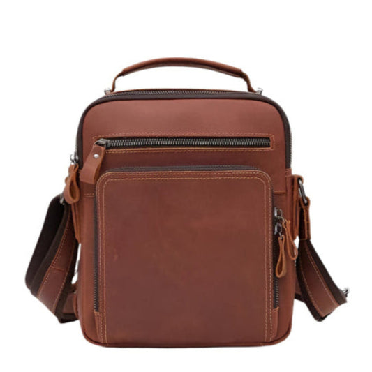 Variant image for Premium Leather Mens Crossbody Bag | Stylish Everyday Messenger Bag-2
