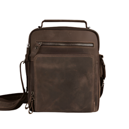 Variant image for Premium Leather Mens Crossbody Bag | Stylish Everyday Messenger Bag-1