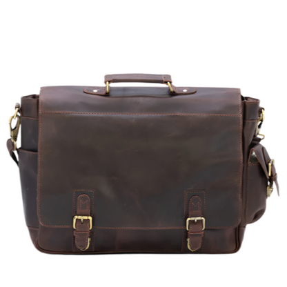 Variant image for Sitka | Men's Leather Satchel Bag - Durable, Spacious Design for Everyday Use-2