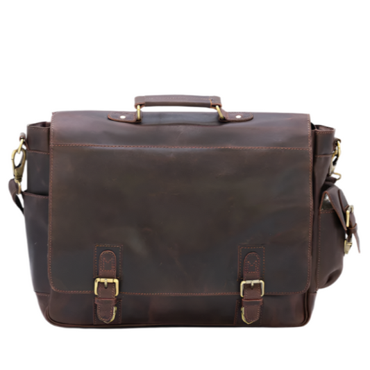 Variant image for Sitka | Men's Leather Satchel Bag - Durable, Spacious Design for Everyday Use-2