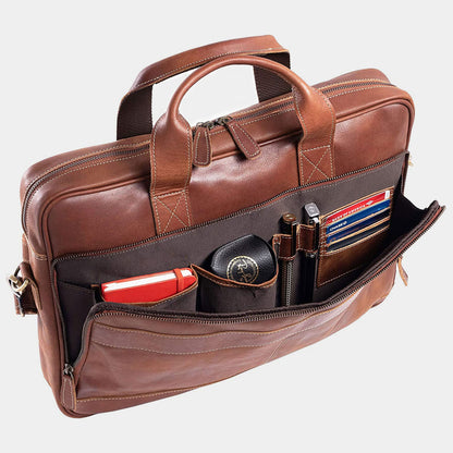 Skyler | Luxury Leather Briefcase for Men - Slim Design, Organized Storage, Travel-Friendly-4