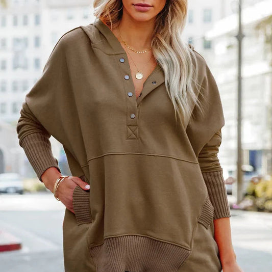 Brooke | Women’s Casual Oversized Snap Hoodie