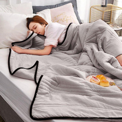 Cooling Bed Blanket | Breathable Lightweight Throw for Hot Weather