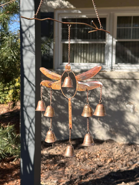 ChimeWing Dragonfly Wind Chime | Soothing Bell Melody with Whimsical Charm