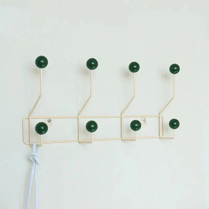 PastelCharm Hook Rack | Vintage Metal Wall Accent