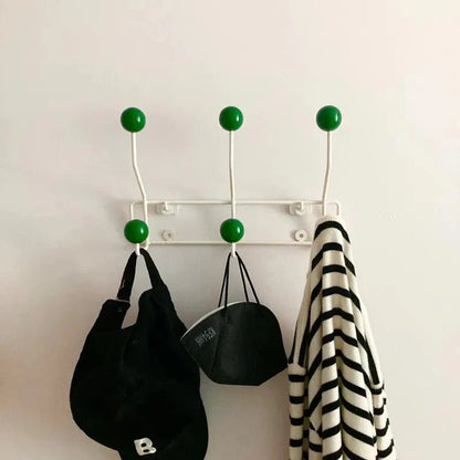 PastelCharm Hook Rack | Vintage Metal Wall Accent