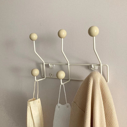 PastelCharm Hook Rack | Vintage Metal Wall Accent