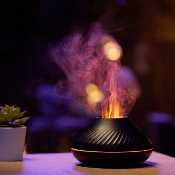 EchoLava Mist Diffuser | Flame Glow Air Humidifier