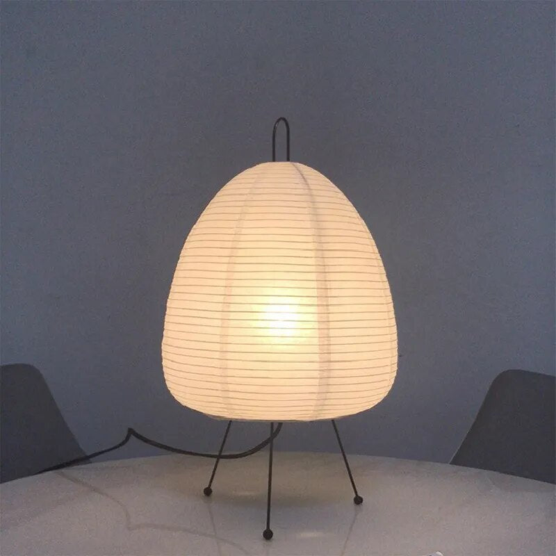 Zen Table Lamp | LED Rice Paper Japanese Accent