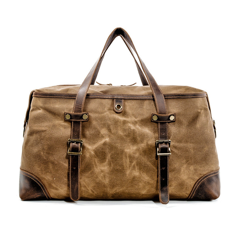 Stavanger | Durable Canvas Weekend Travel Bag with Leather Accents-3