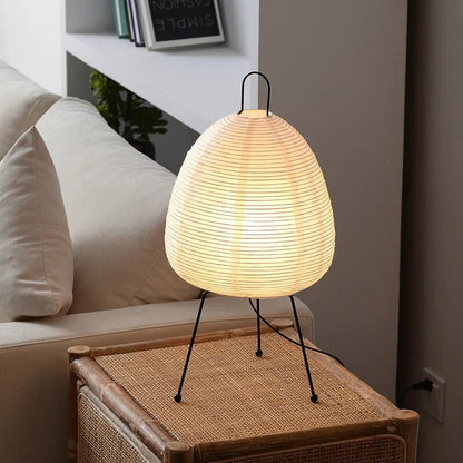 Zen Table Lamp | LED Rice Paper Japanese Accent